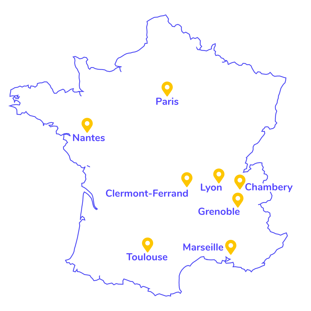 Map Agences WaT Portage