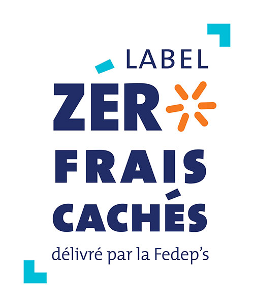 Logo Label Zéro frais cachés Fedep's
